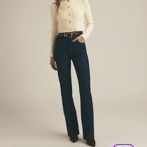 Favorite Daughter THE VALENTINA SUPER HIGH RISE MINI BOOT Jeans Size 29